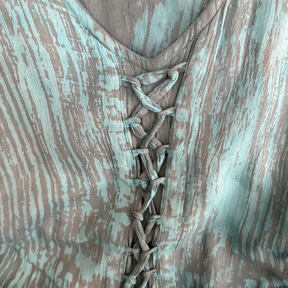 Sacred Threads OS M L  Lace Down Bodice Asymmetrical Hem Dress - Picture 3 of 4